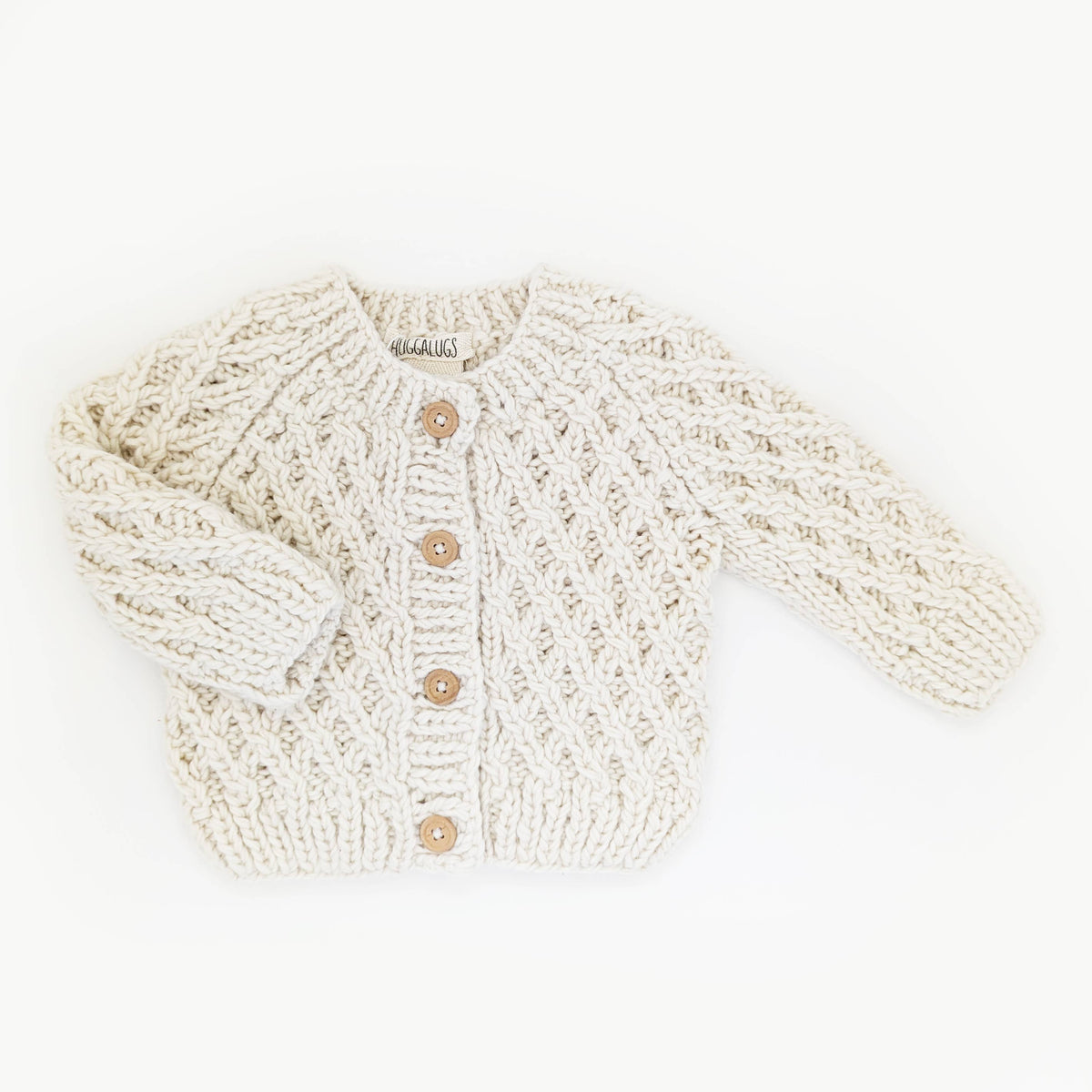 Waffle Cardigan Sweater Natural Baby & Toddler: 0-6 months