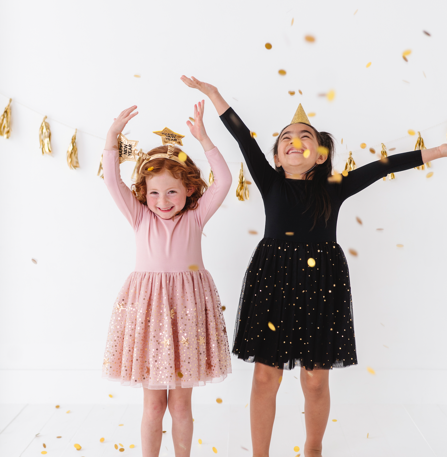 Kids Star Dress - Girls Tulle Twinkle Holiday Dress - Stella: 2