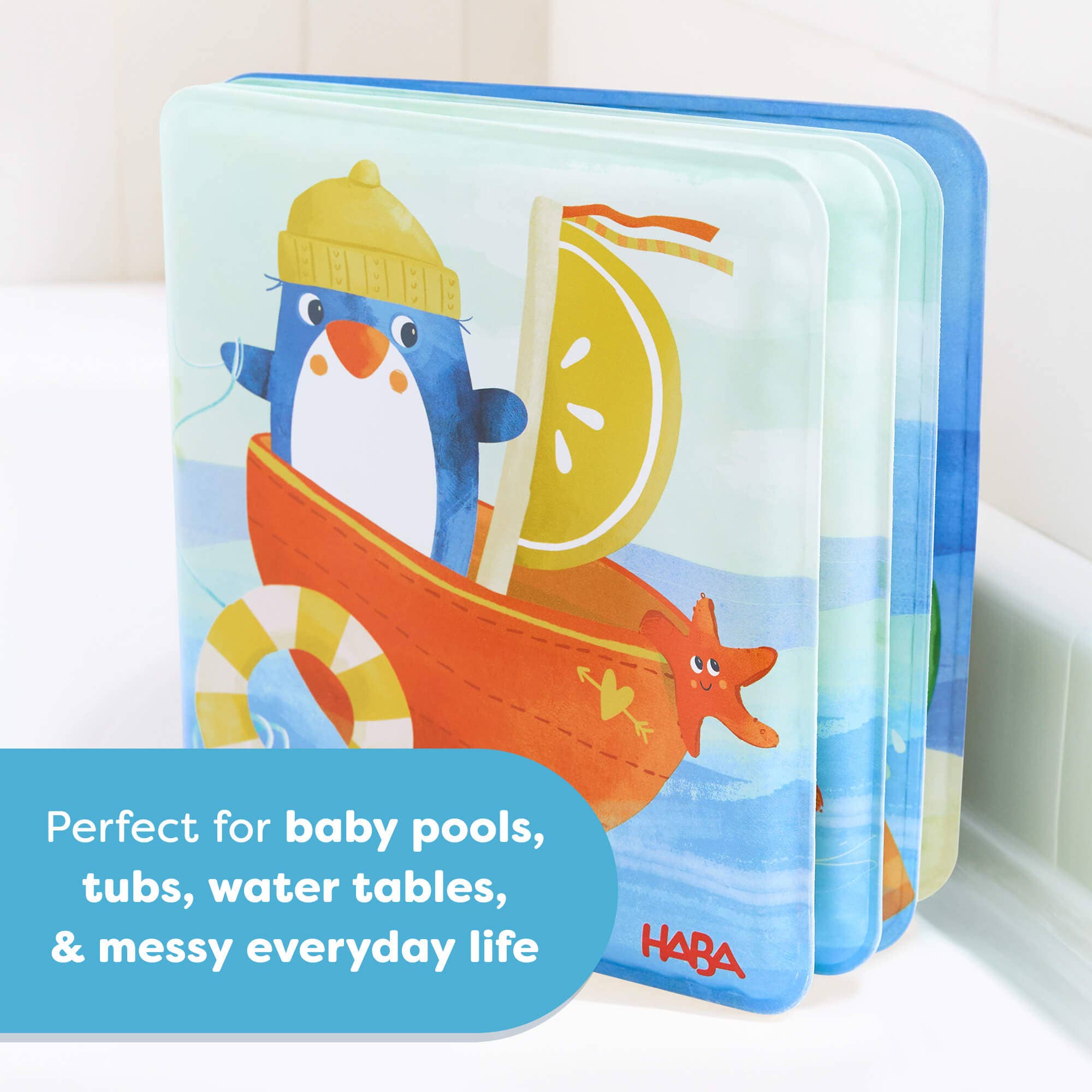 Penguin Bath Book with Squeaker