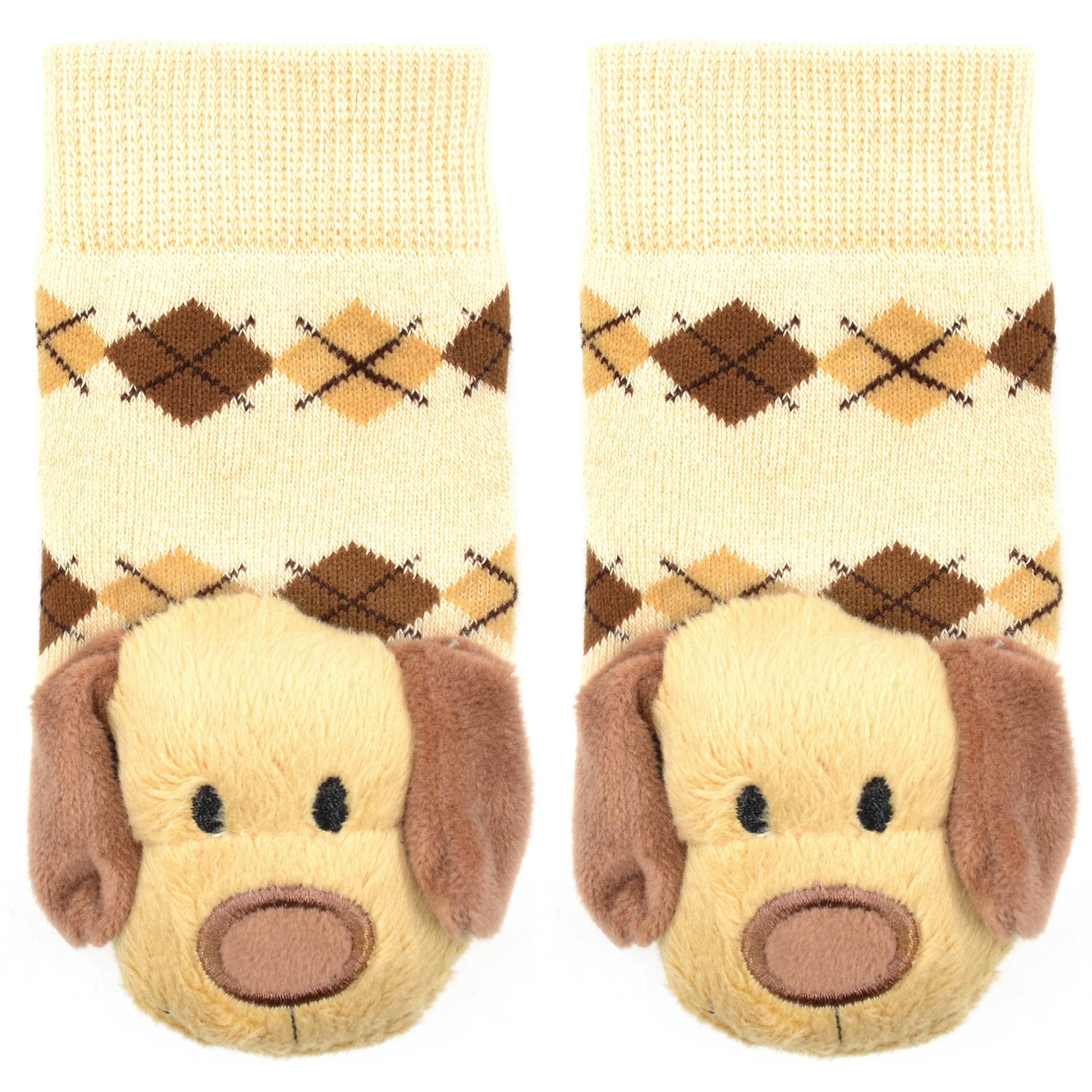 Brown Dog Boogie Toes Rattle Socks: 0 - 1 Y