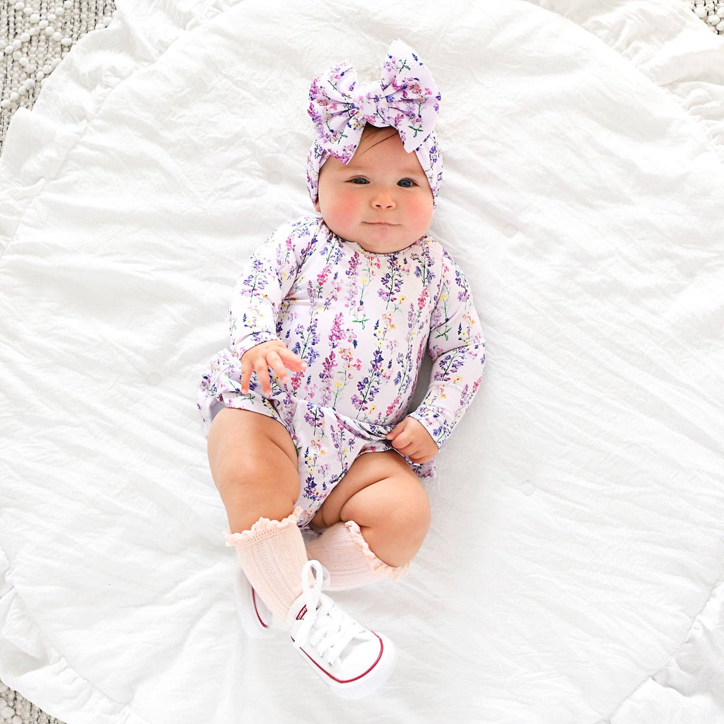 Avani TUTU Bamboo Floral Baby Clothing Dress Outfit: 3-6m