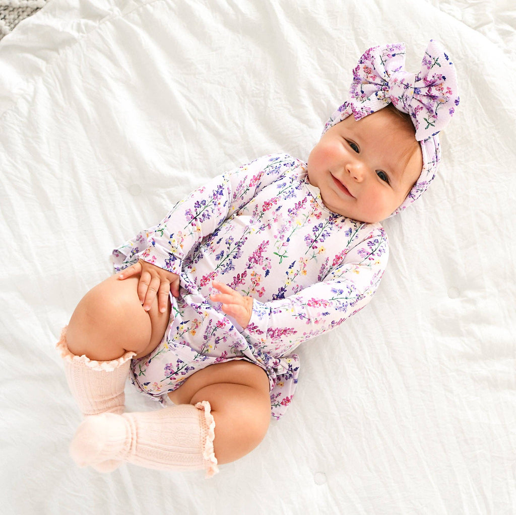 Avani TUTU Bamboo Floral Baby Clothing Dress Outfit: 12-18m