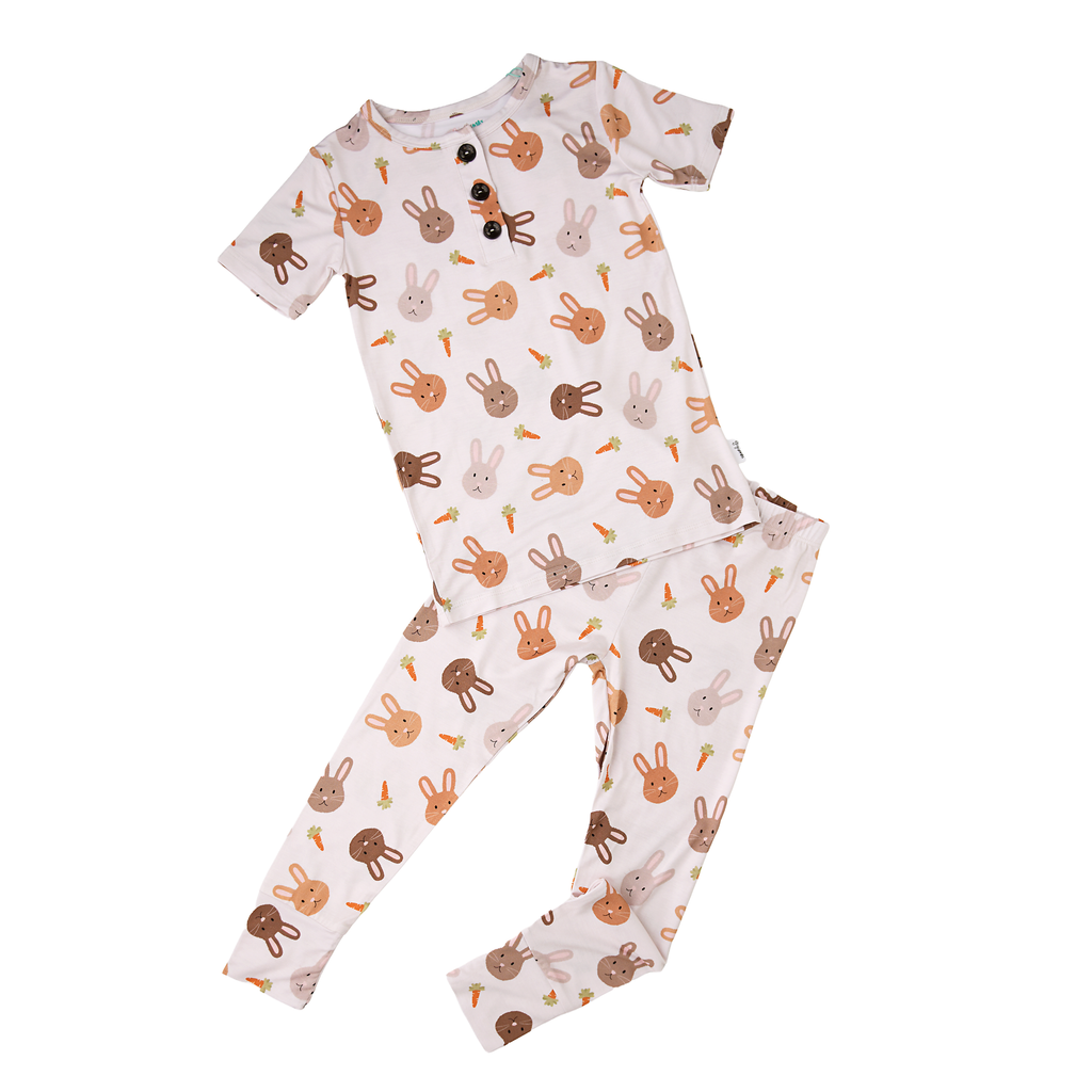 Noah TWO PIECE Easter Bunny Bamboo Lounge Set Kids Clothing: 18-24m