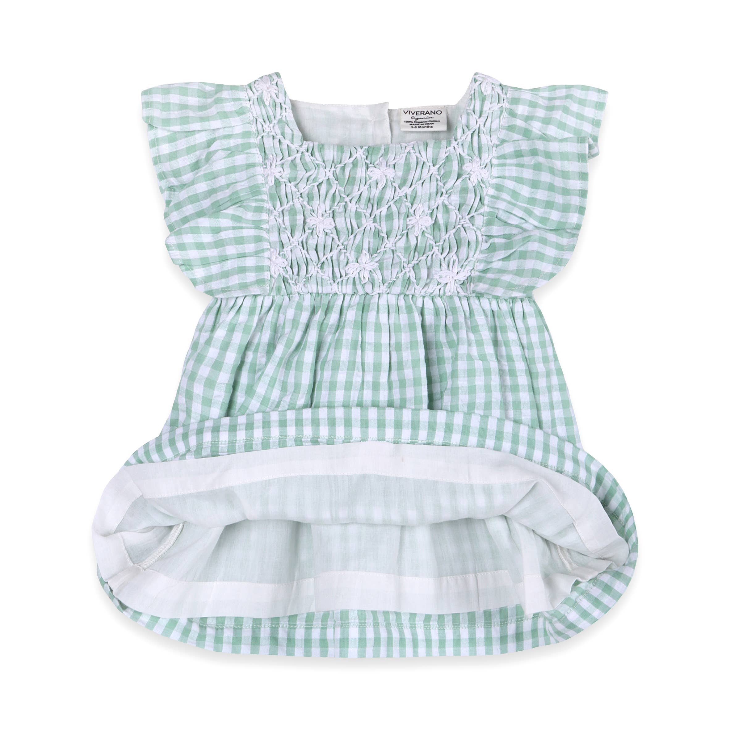 Forest Gingham Baby Dress + Bloomer (Organic): Forest Gingham / 2-3T