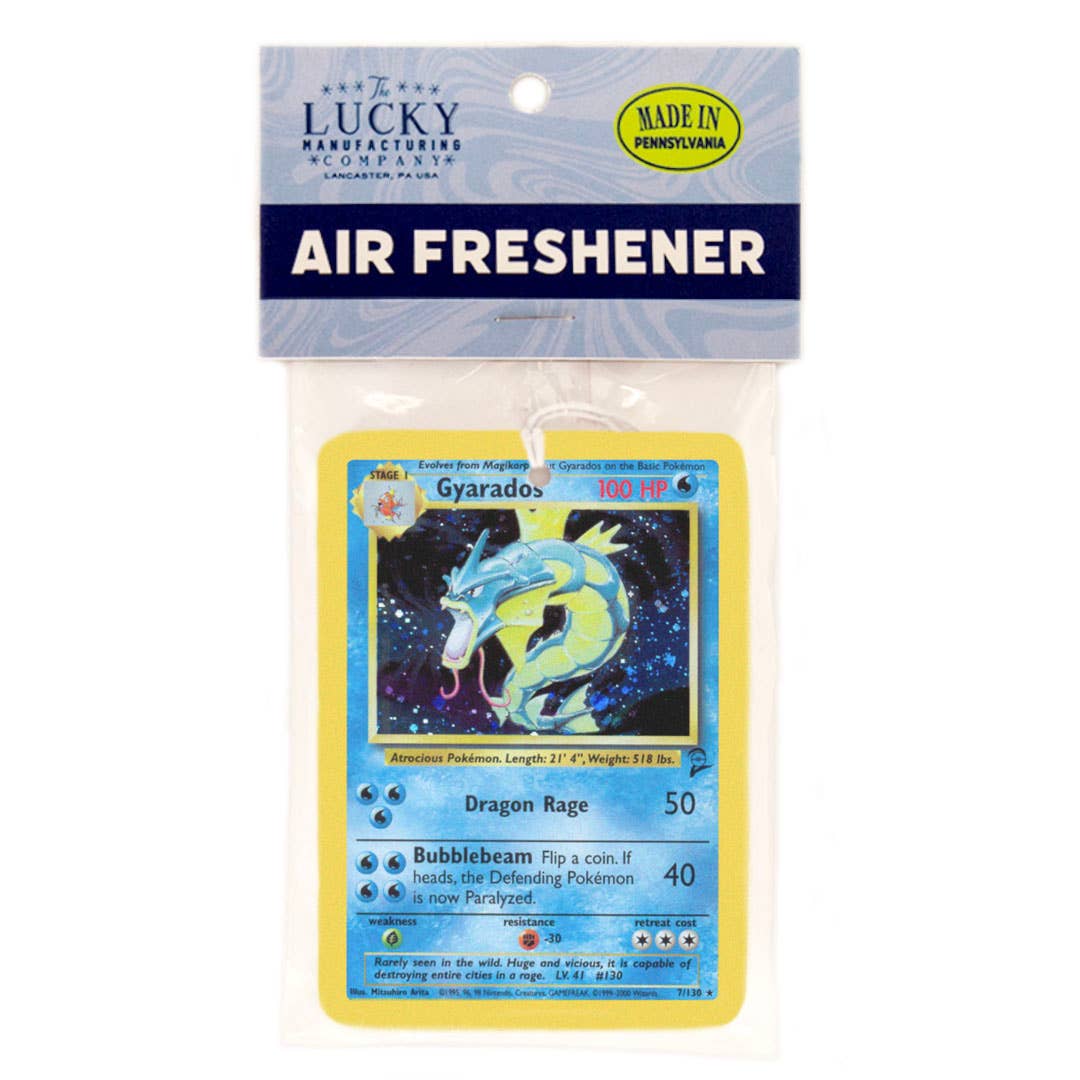 Gyarados Pokemon Card Air Freshener