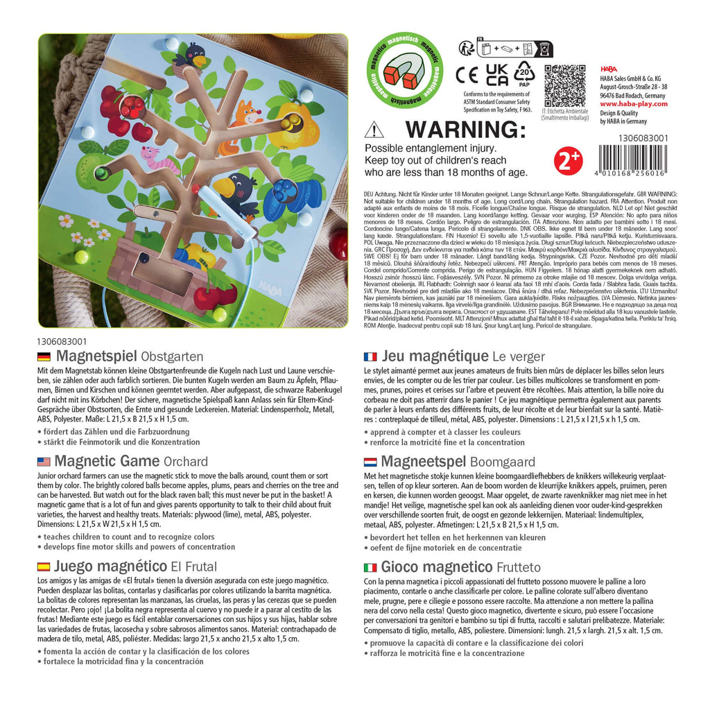 Orchard Maze Magnetic Sorting Game