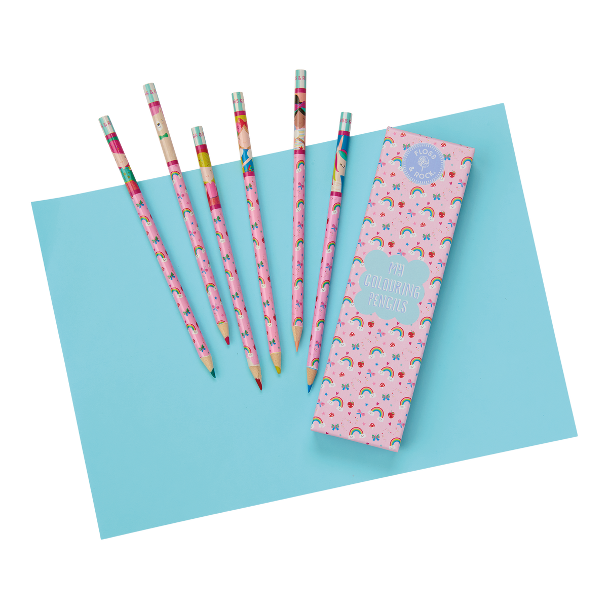 Rainbow Fairy My Pack of 6 Coloring Pencils Unsharpened