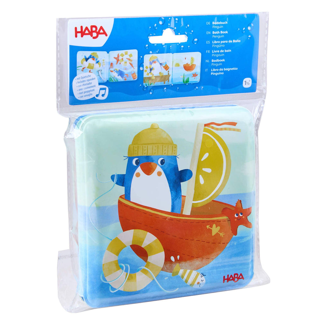 Penguin Bath Book with Squeaker
