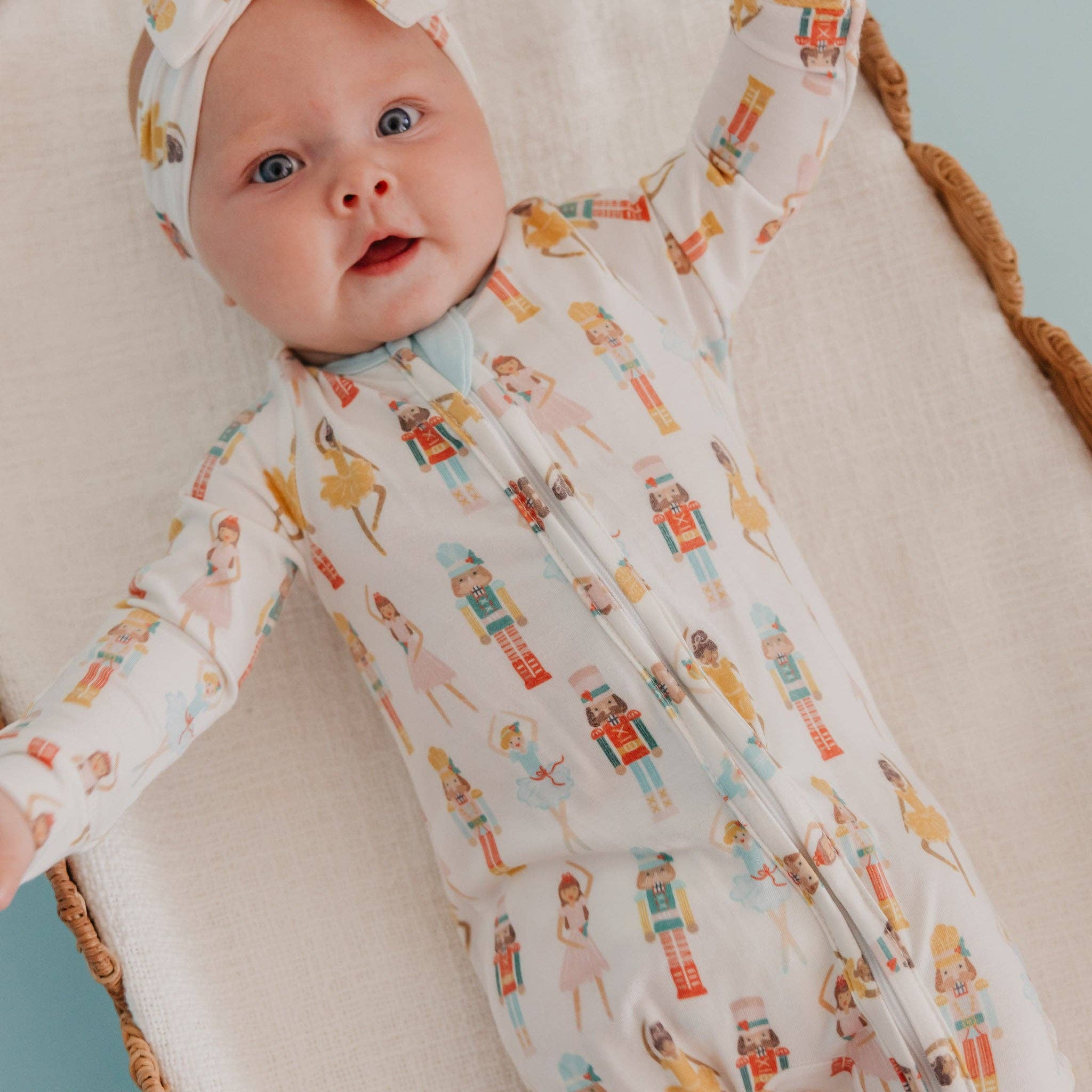 Zip-Up Footie Pajama - Juliet: 0-3 Months