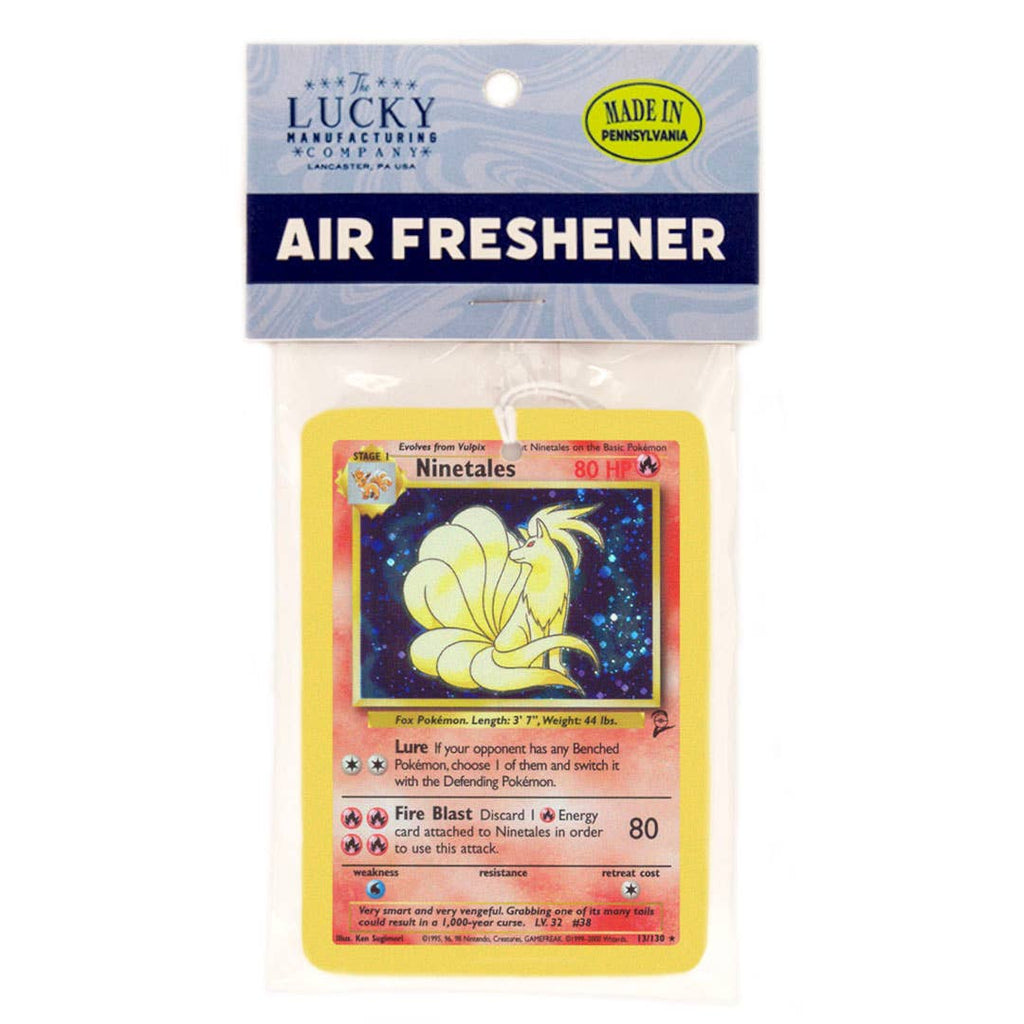 Ninetales Pokemon Card Air Freshener