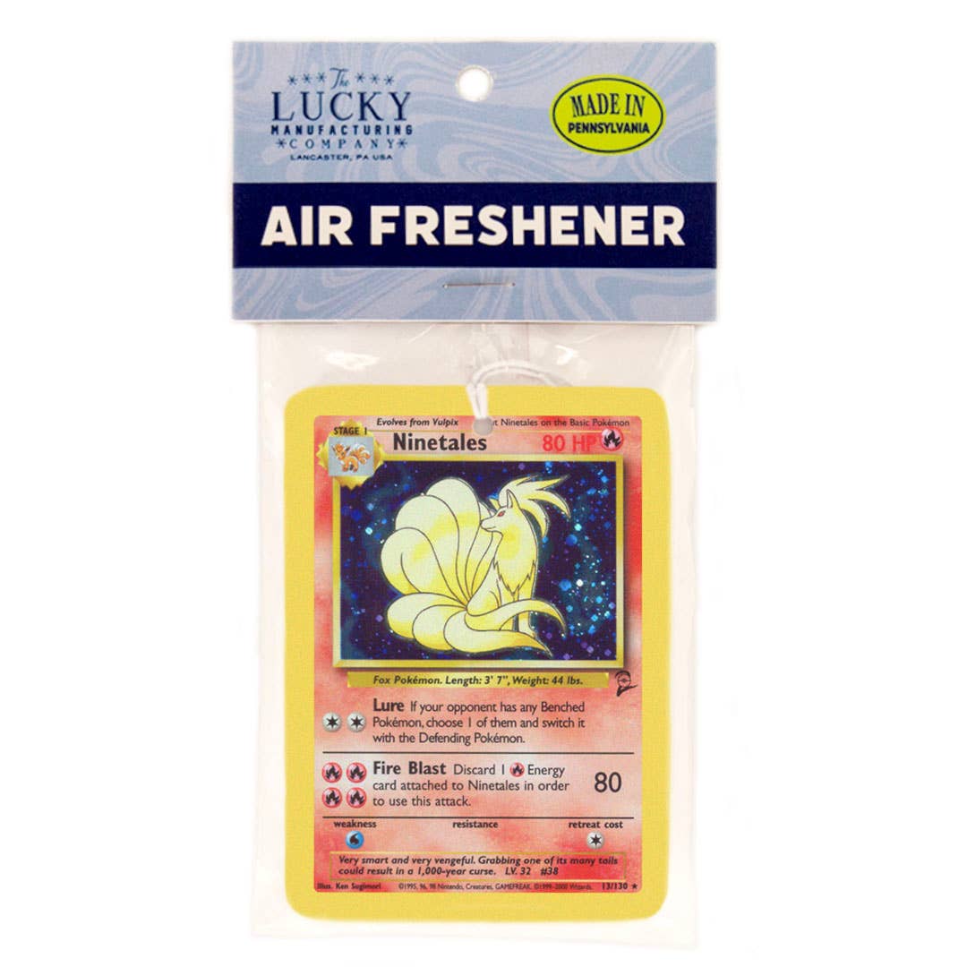 Ninetales Pokemon Card Air Freshener