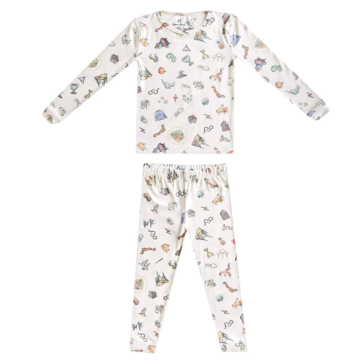 2pc Long Sleeve Pajama Set - Wizarding World: Medium (8)