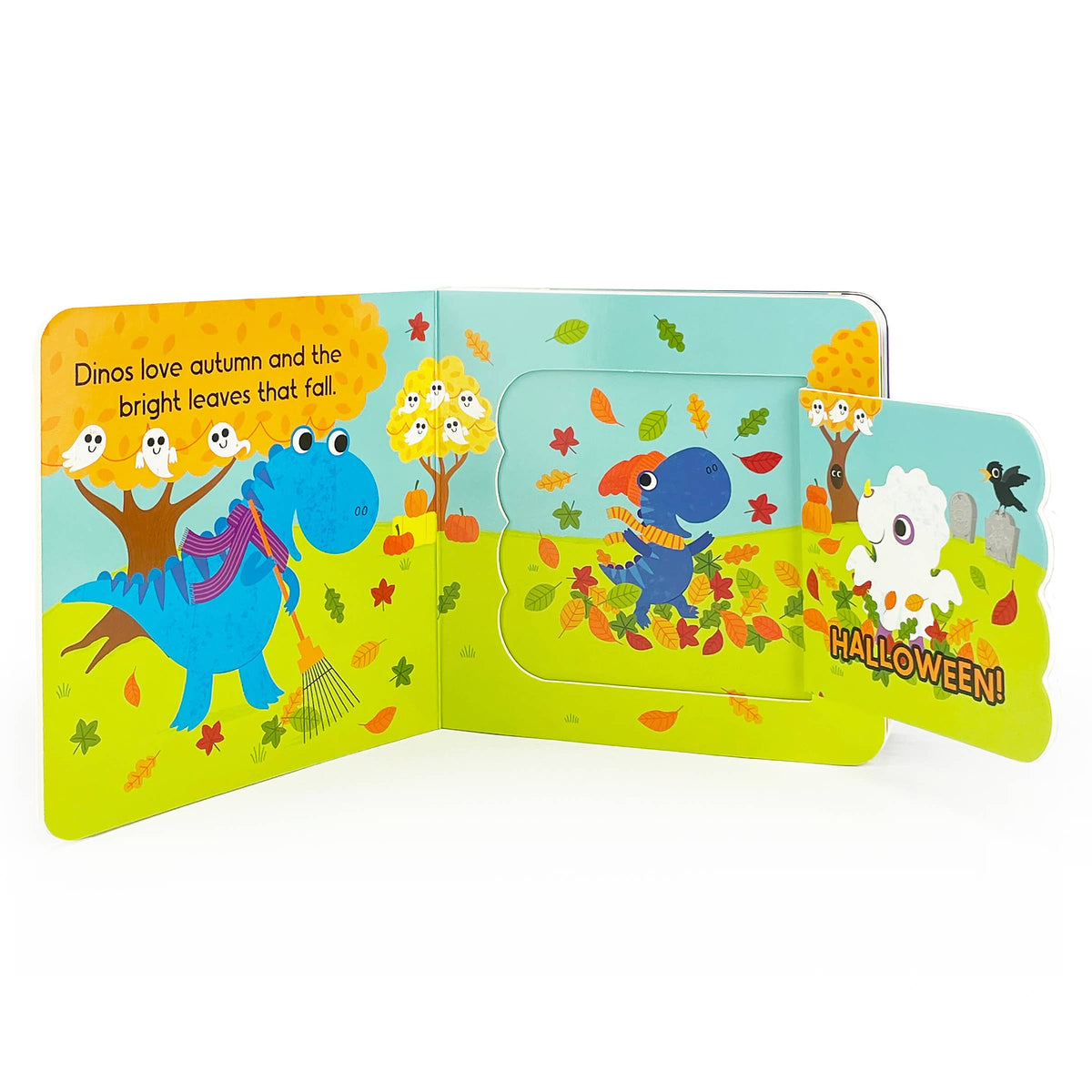 Dinos Love Halloween Lift-a-Flap Dinosaur Board Book