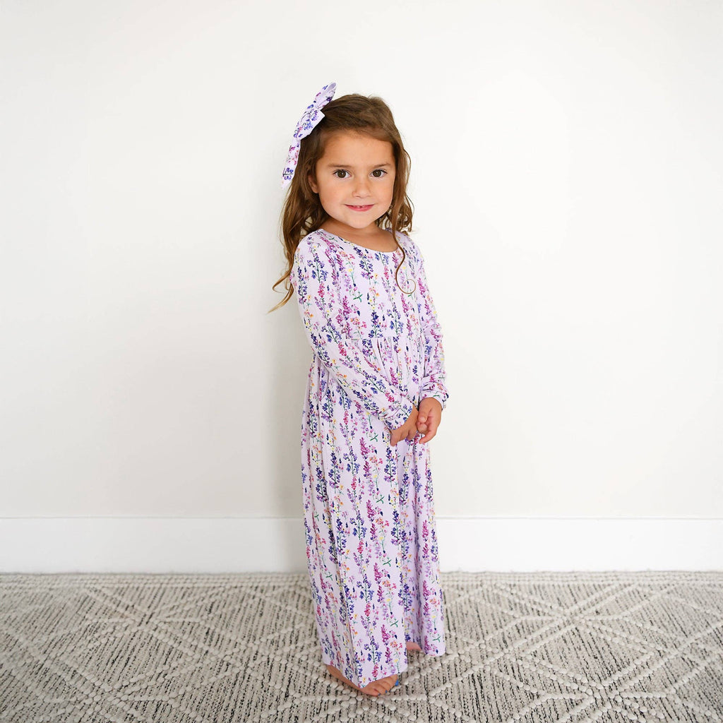 Avani WIDE LEG ROMPER Bamboo Floral Kids Clothing Outfit: 18-24m