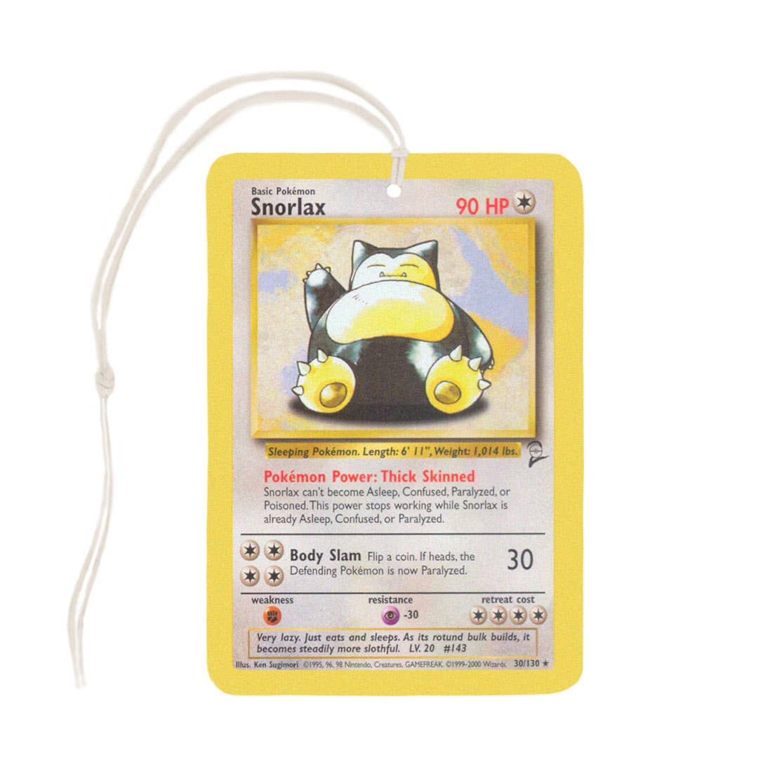 Snorlax Pokemon Card Air Freshener