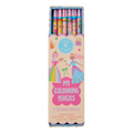Princess My Pack of 6 Coloring Pencils Unsharpened