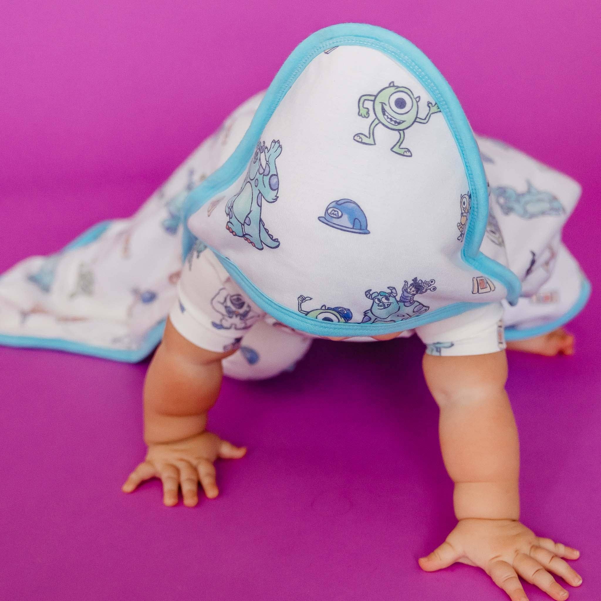Premium Baby Knit Hooded Towel - Monsters, Inc. Friends