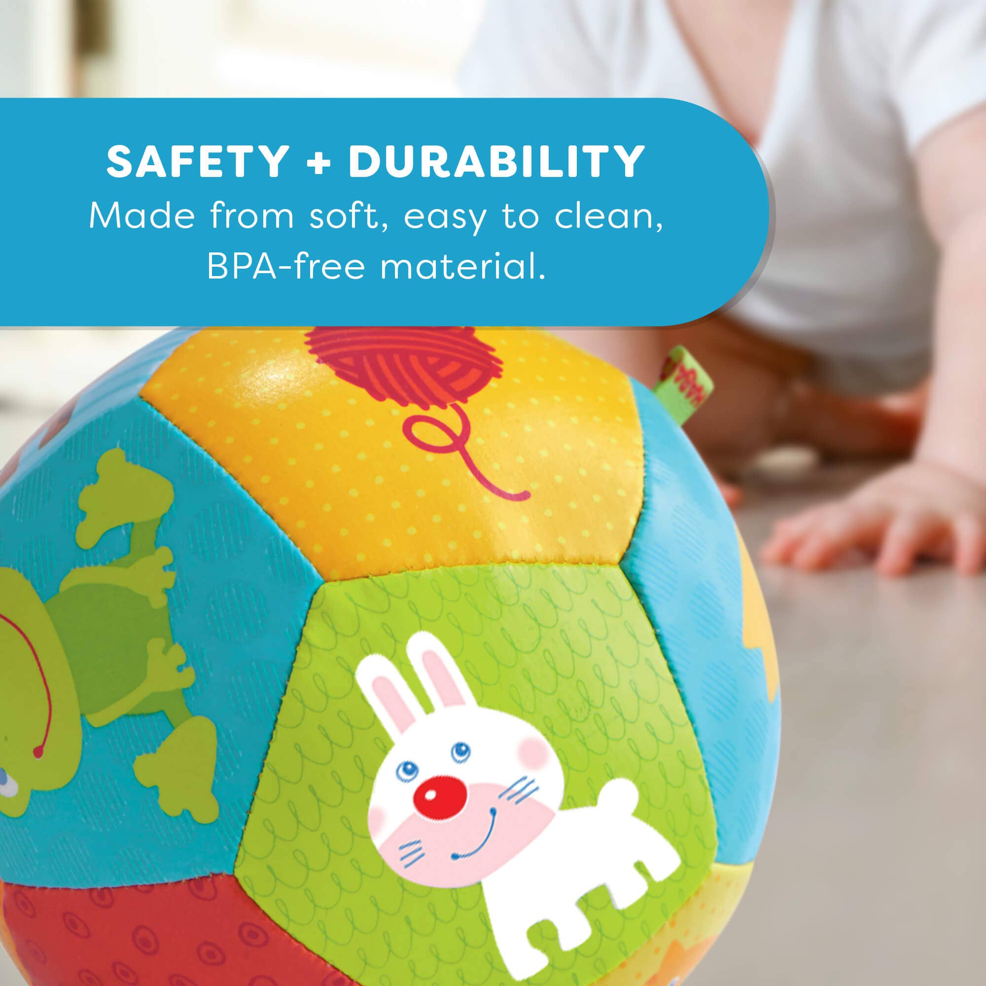 Animal Friends, 4 1/2" Soft Baby Ball